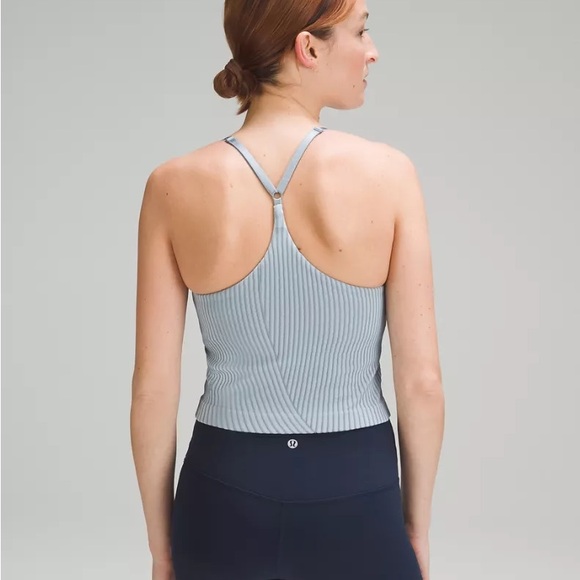 Lululemon Strappy Seamless Yoga Tank Top - Chambray Blue - Picture 4 of 5